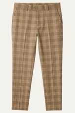 Chantal | Fine Check Slim Trousers