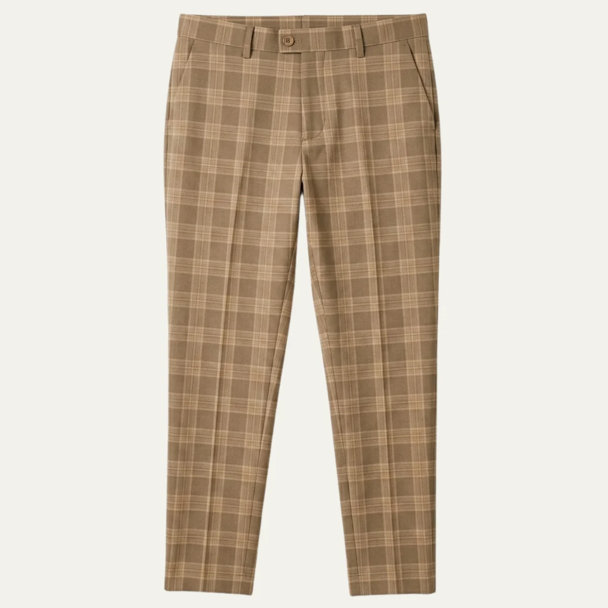 Chantal | Fine Check Slim Trousers