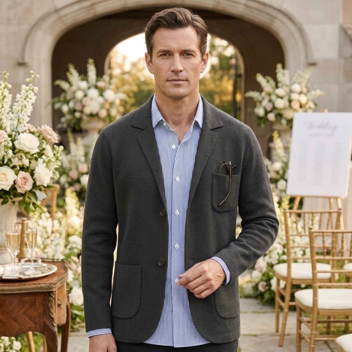 The Warren | Cotton-Blend Knit Blazer
