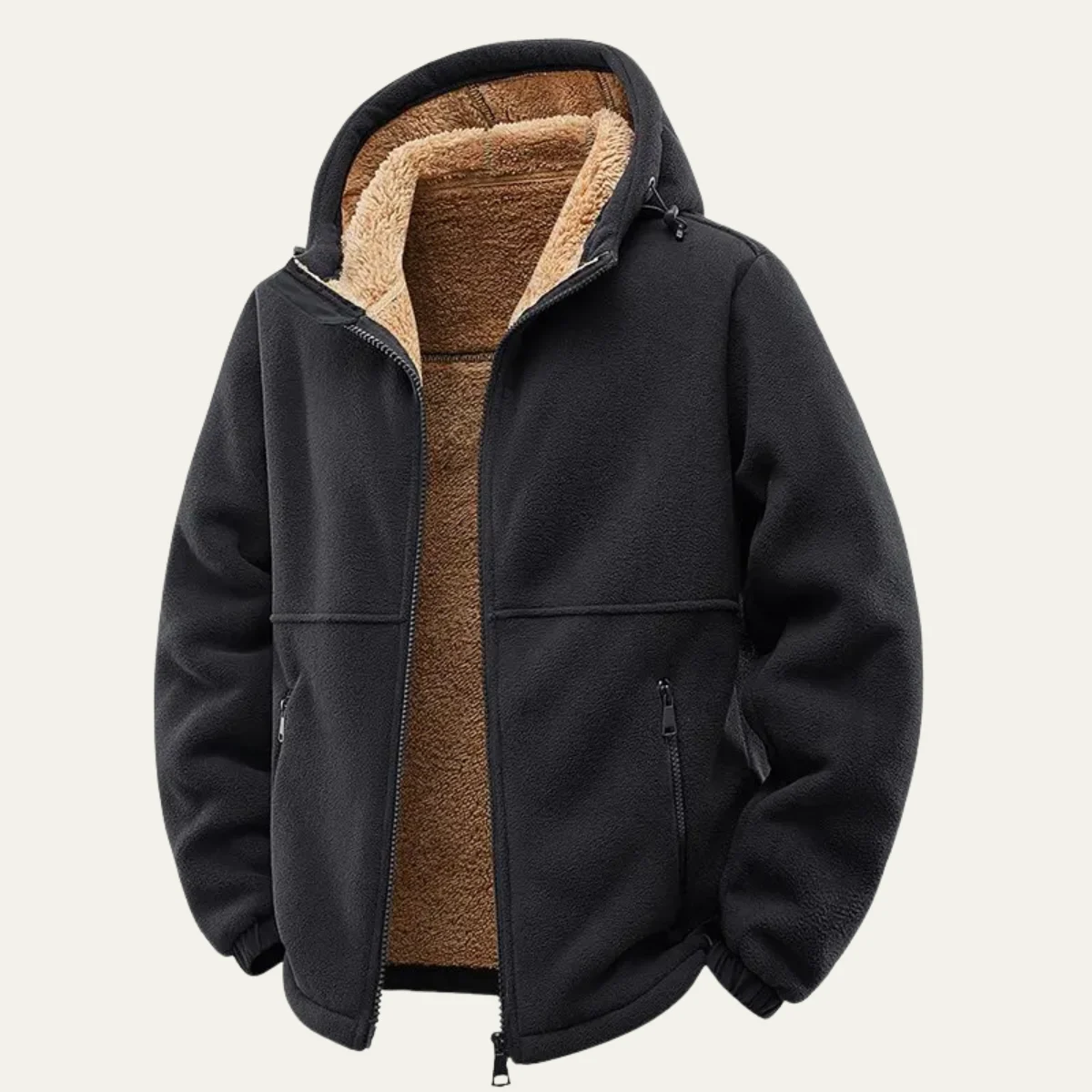 Damase | Lamb Wool Lined Hooded Jacket