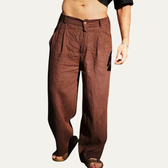 Sylvie | Oversized Linen Trousers