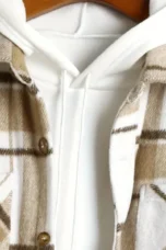 Leandre | Sherpa Backed Plaid Shirt Jacket