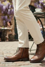 Achille | Cap Toe Leather Ankle Boot