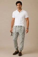Cotton Utility Pocket Trousers product detail