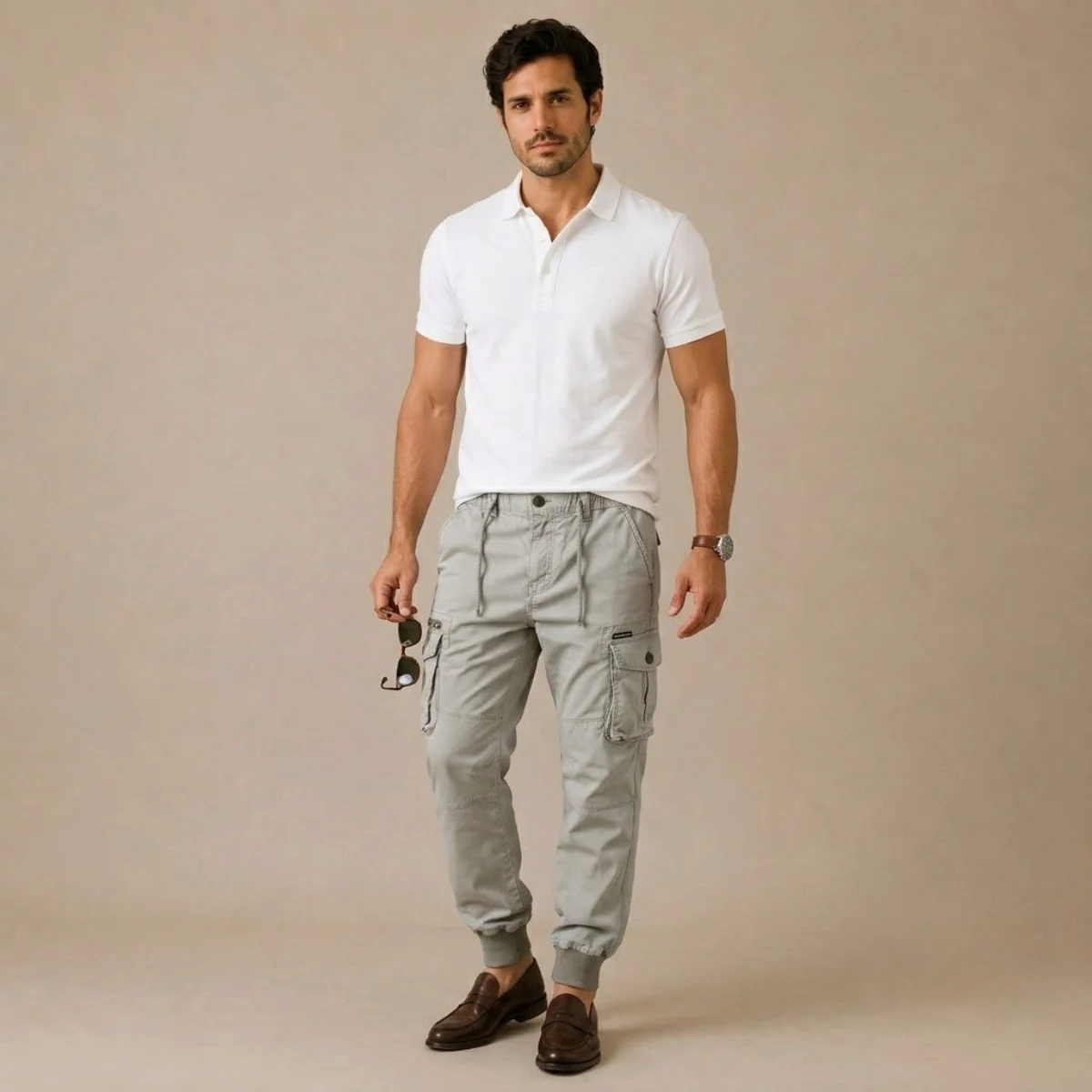 Cotton Utility Pocket Trousers product detail