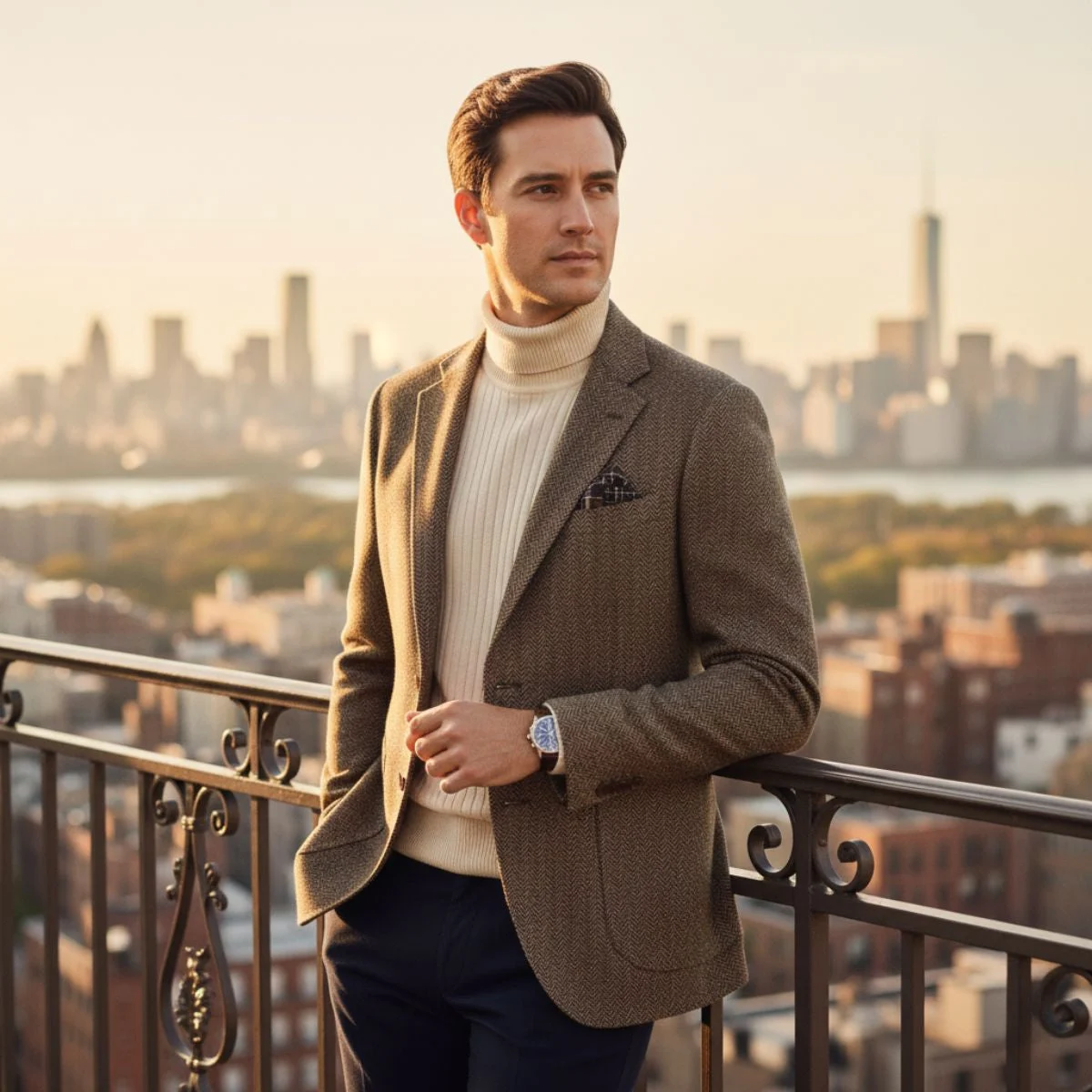 Edouard | Herringbone Tweed Jacket
