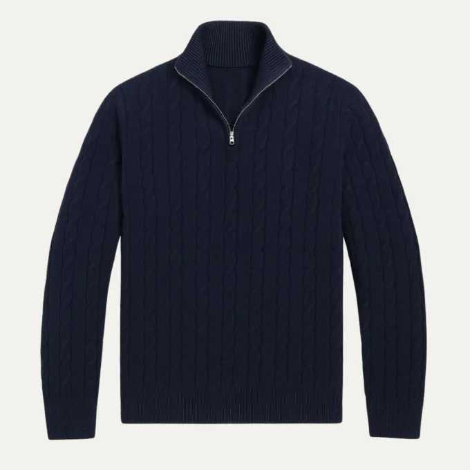 Bonaventure | Cable Knit Half Zip