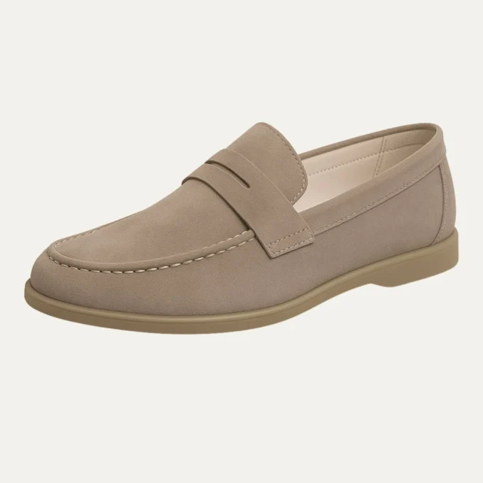 Marcelin | Matte Suede Slip On Loafers
