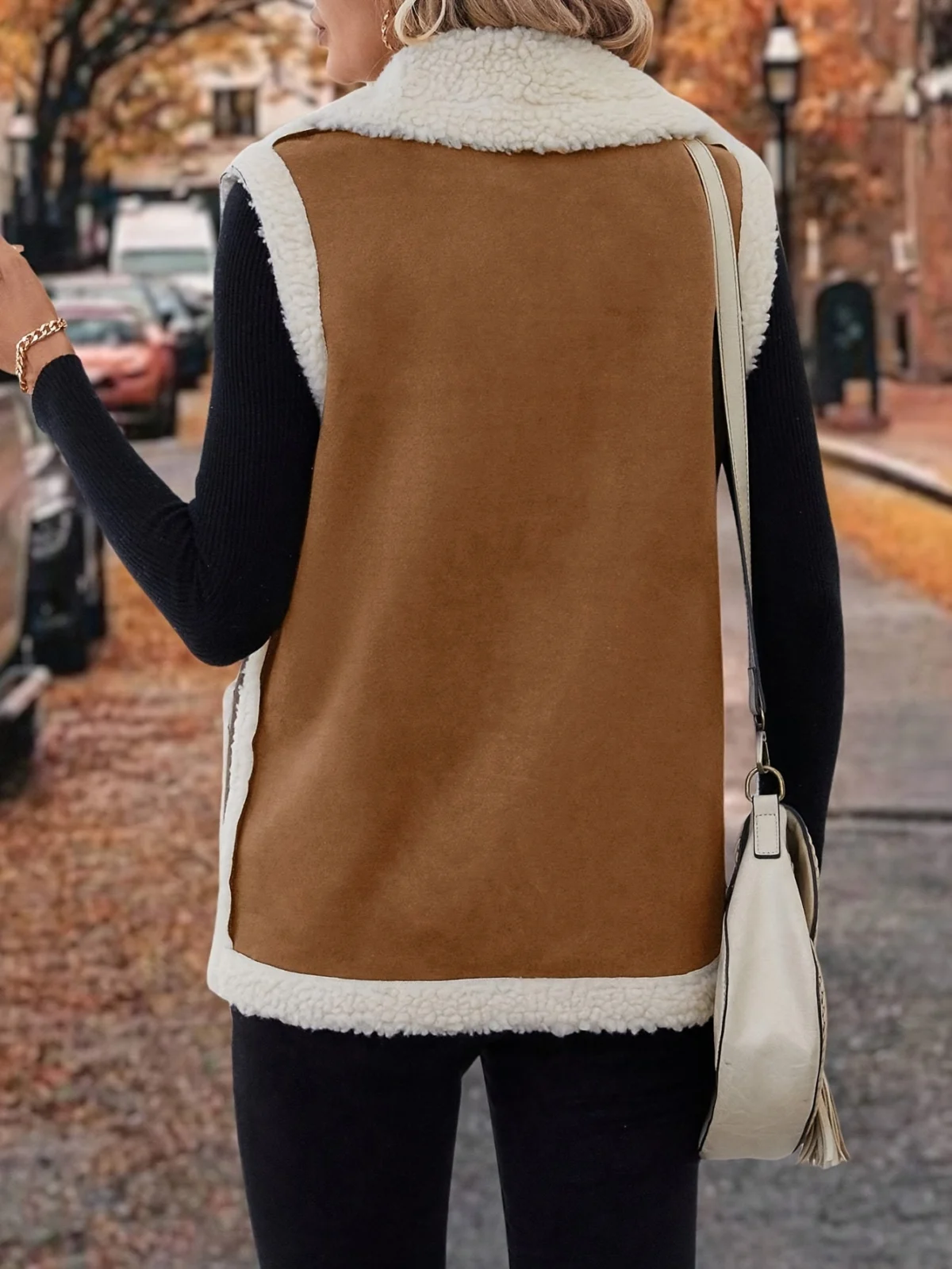 Bernice | Lambswool Gilet, Lapel Collar