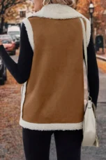 Bernice | Lambswool Gilet, Lapel Collar
