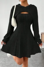 Valeda | Ribbed Sweater Knit Dress