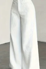 Guylaine | High Waist Corduroy Wide Leg Pants