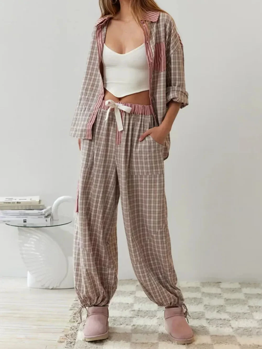 Léonarde | Cotton Blend Two-Piece Pyjamas