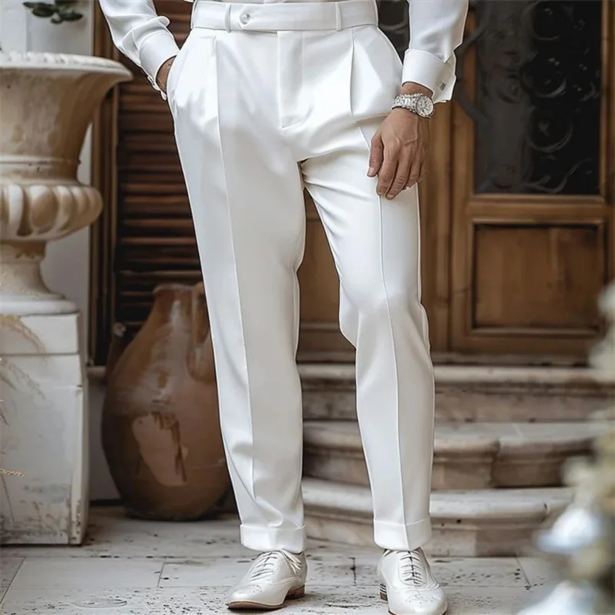 Bernardine | Pleated High Waist Trousers