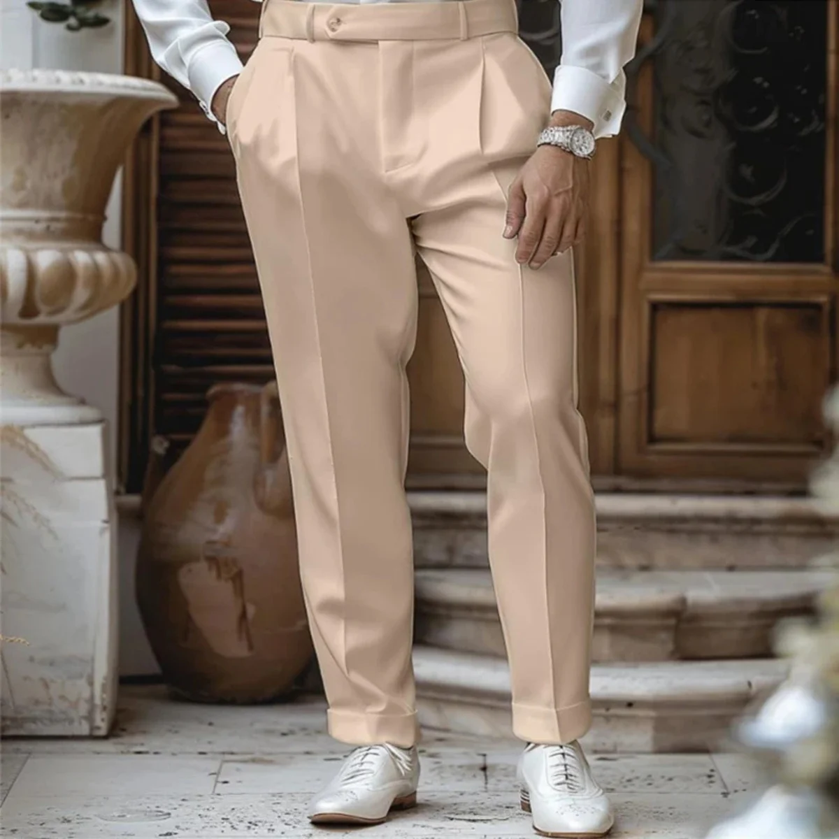 Bernardine | Pleated High Waist Trousers