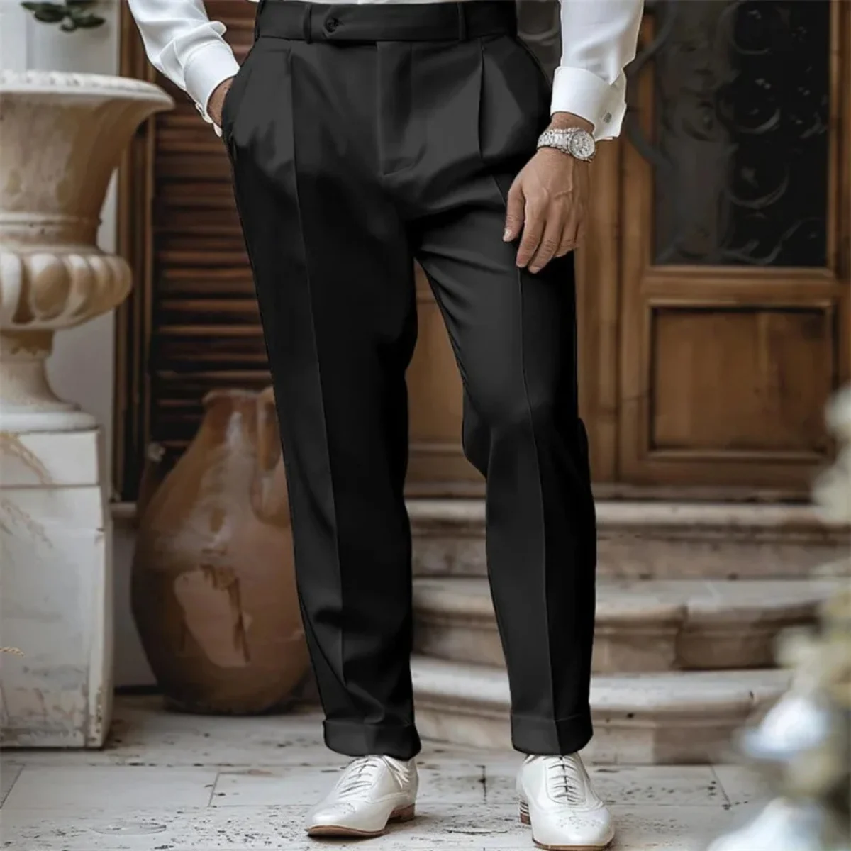 Bernardine | Pleated High Waist Trousers