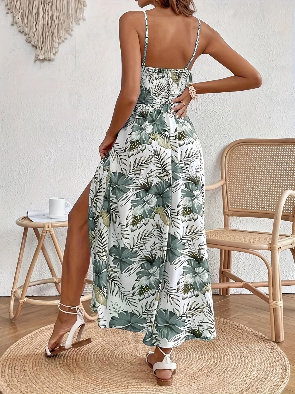 Angélina | Adjustable Strap Maxi Dress