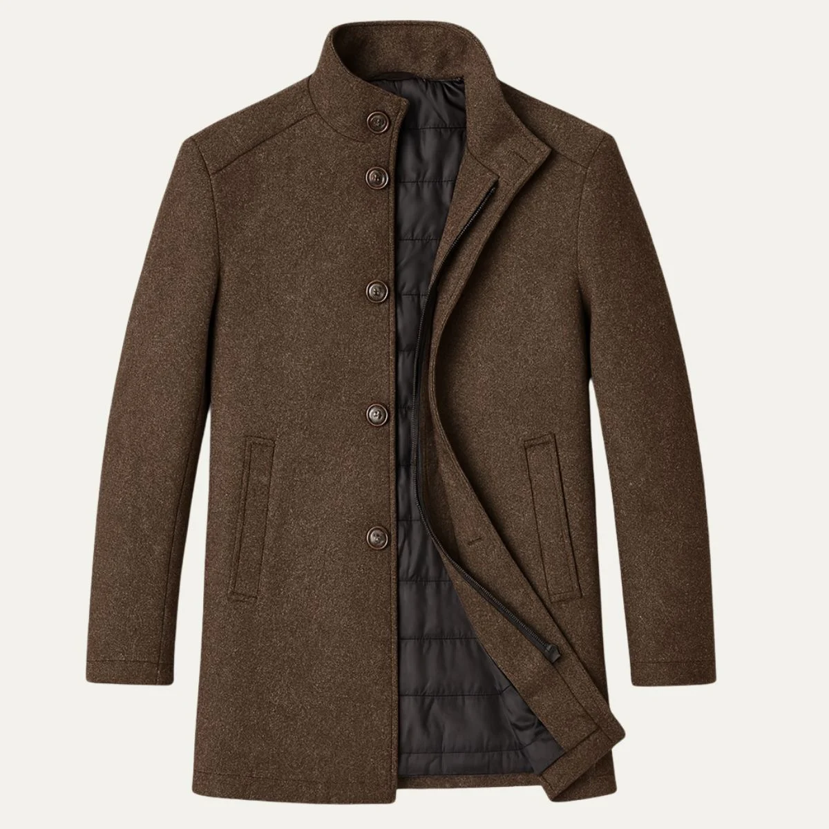 The Bernard | Wool-Blend Insulated Coat