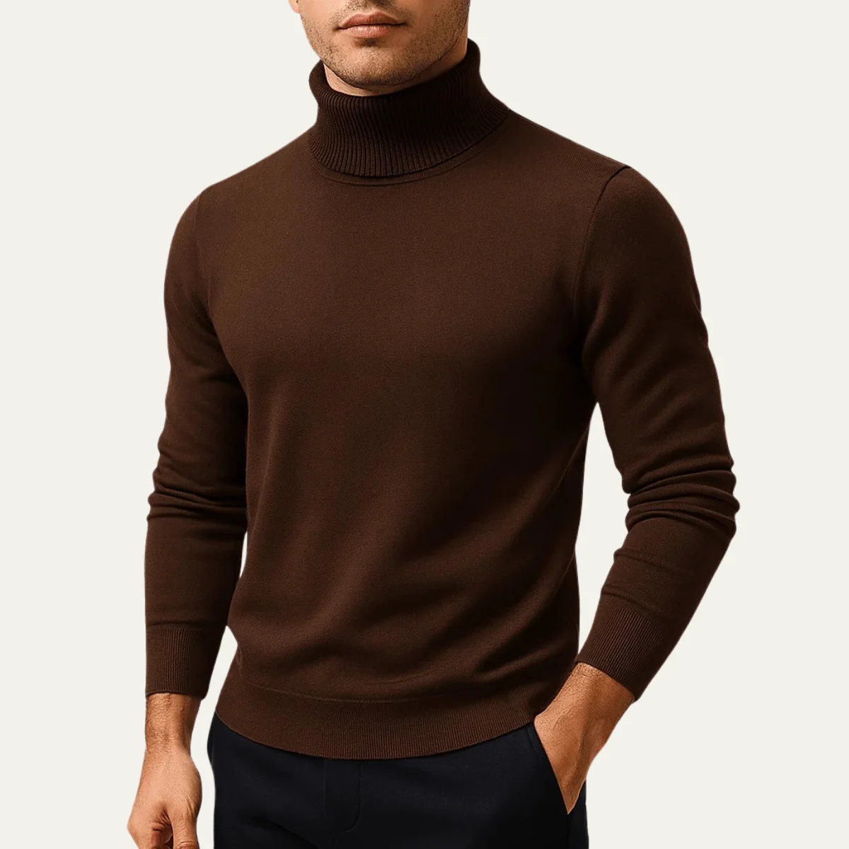 Banbury | Ribbed Cuff Turtleneck Sweater