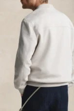 Damien | Brushed Cotton Zip Front Jacket