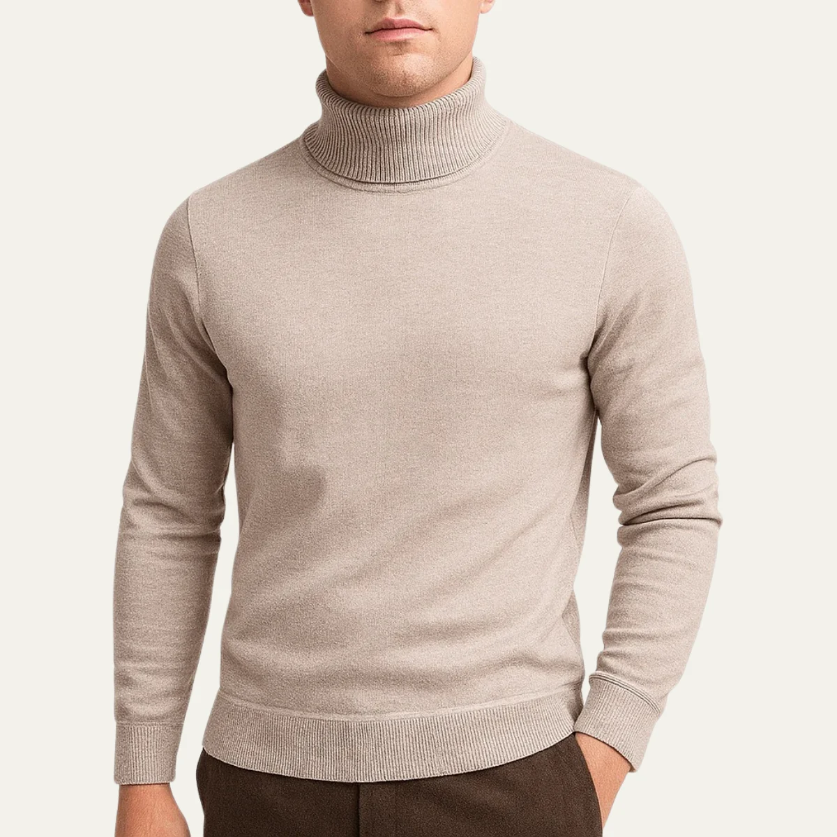 Banbury | Ribbed Cuff Turtleneck Sweater