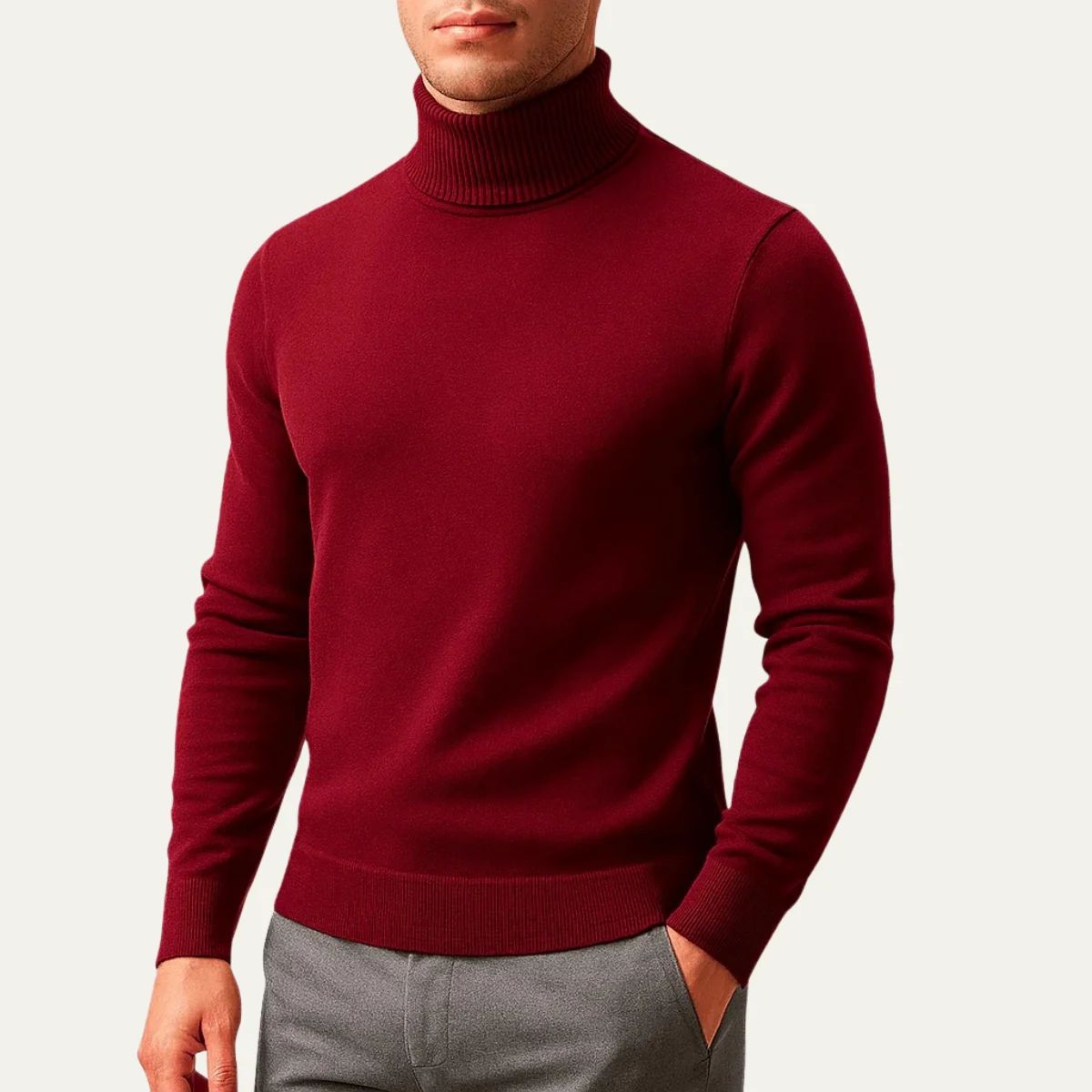 Banbury | Ribbed Cuff Turtleneck Sweater