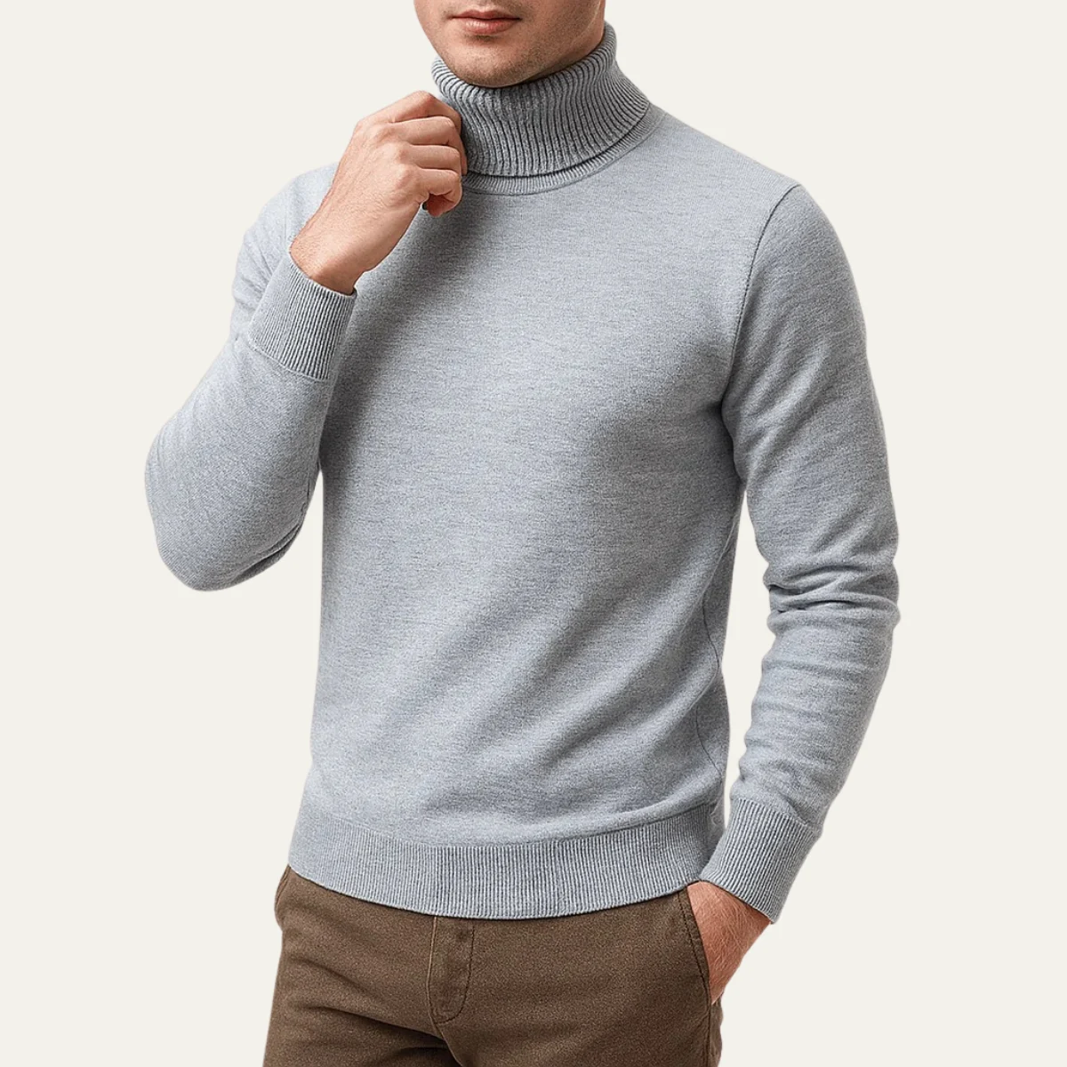 Banbury | Ribbed Cuff Turtleneck Sweater
