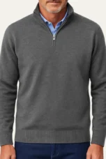 Geoffroy | Fine Gauge Quarter Zip Knit
