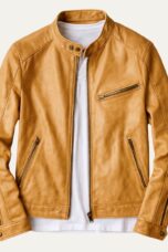 Gaspard | Leather Zip Biker Jacket