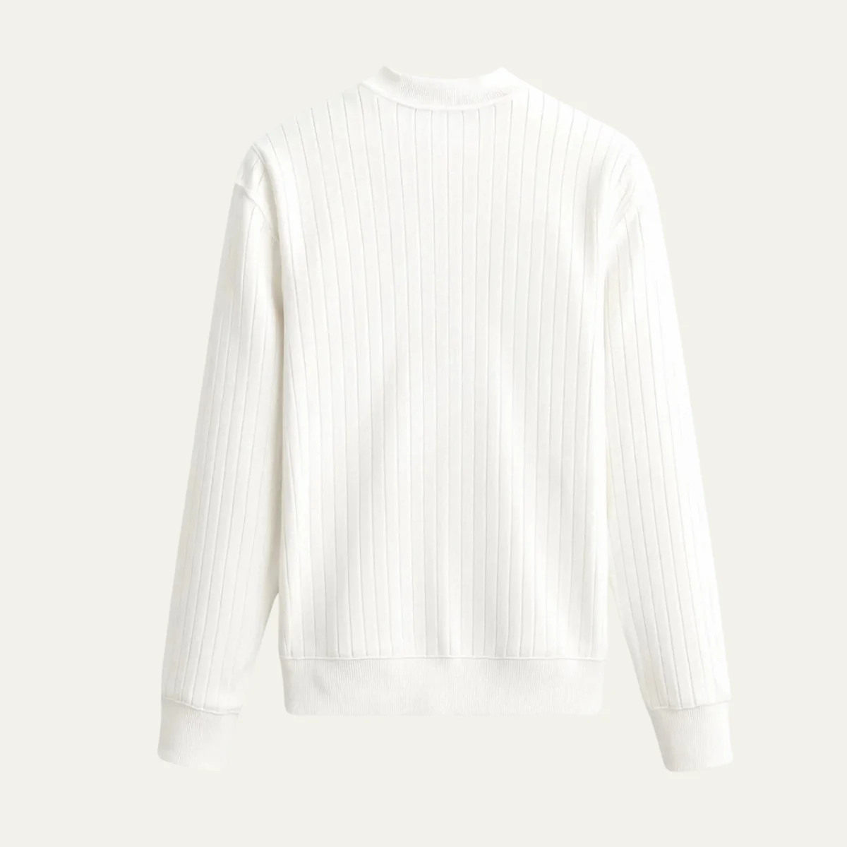 Gervais | Dense Ribbed Crew Neck Knit