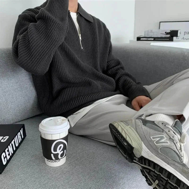 Maurille | Full Rib Half Zip Sweater