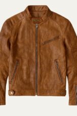 Gaspard | Leather Zip Biker Jacket