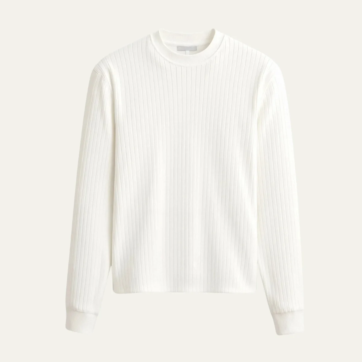Gervais | Dense Ribbed Crew Neck Knit