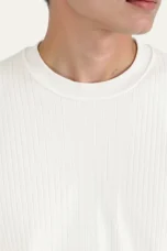 Gervais | Dense Ribbed Crew Neck Knit