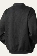 Guillaume | Diamond Cable V Neck Cardigan