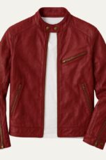Gaspard | Leather Zip Biker Jacket
