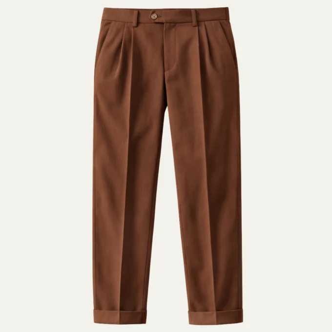 Corinne | Double Pleated High Waist Trousers
