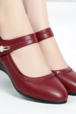Norma | Grip Sole Mid Heel Pumps