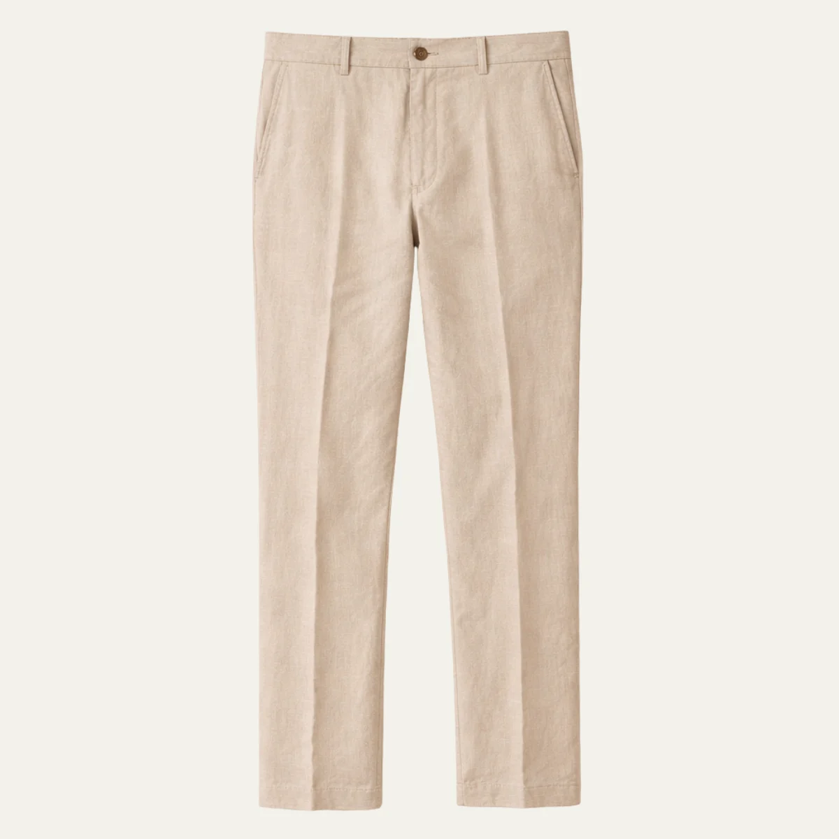 Priscilla | Linen Blend Straight Trousers