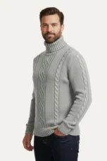 Josue | 100% Merino Cable Turtleneck