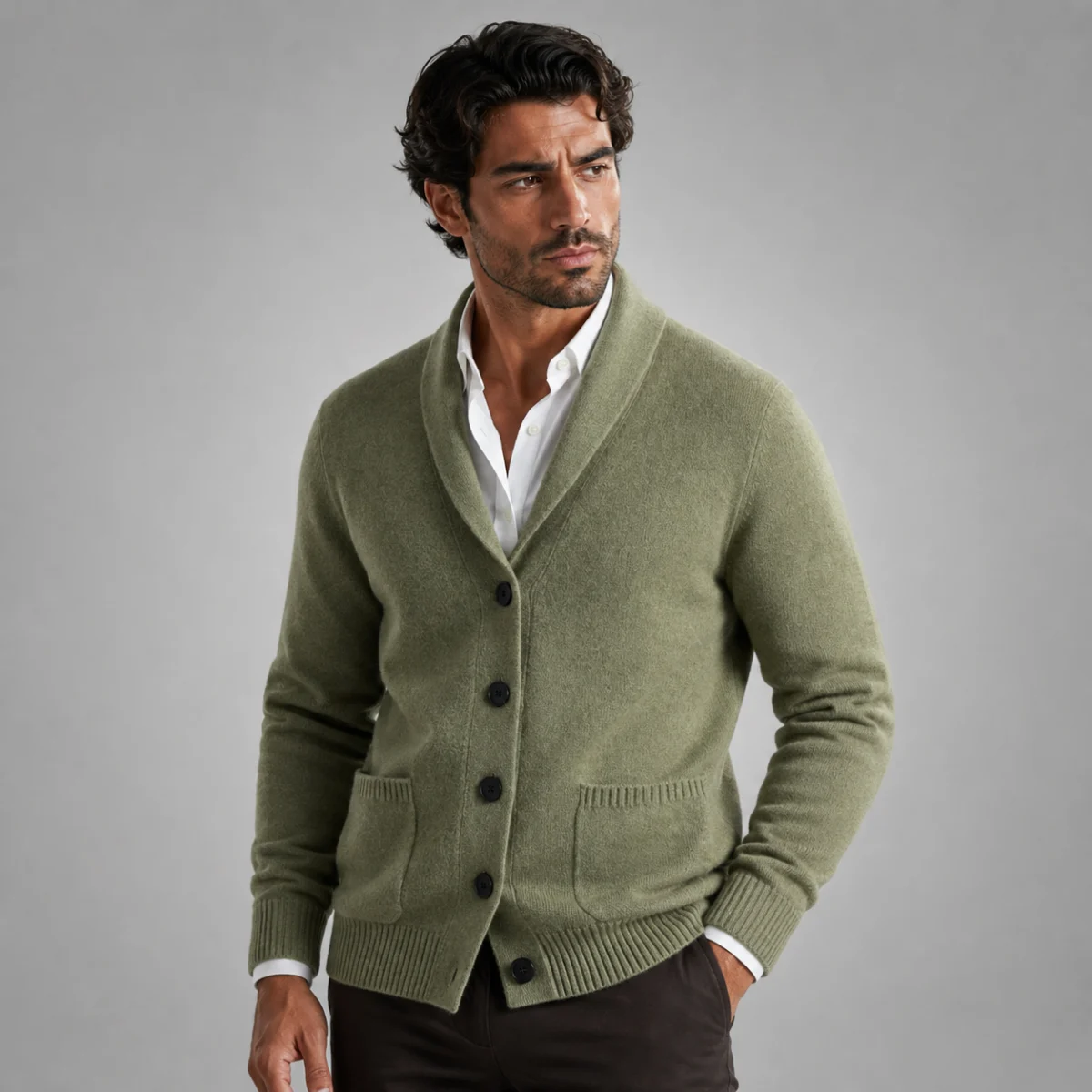Jerome | Cashmere Shawl Collar Cardigan