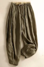 Daphne | 100% Linen Tapered Trousers