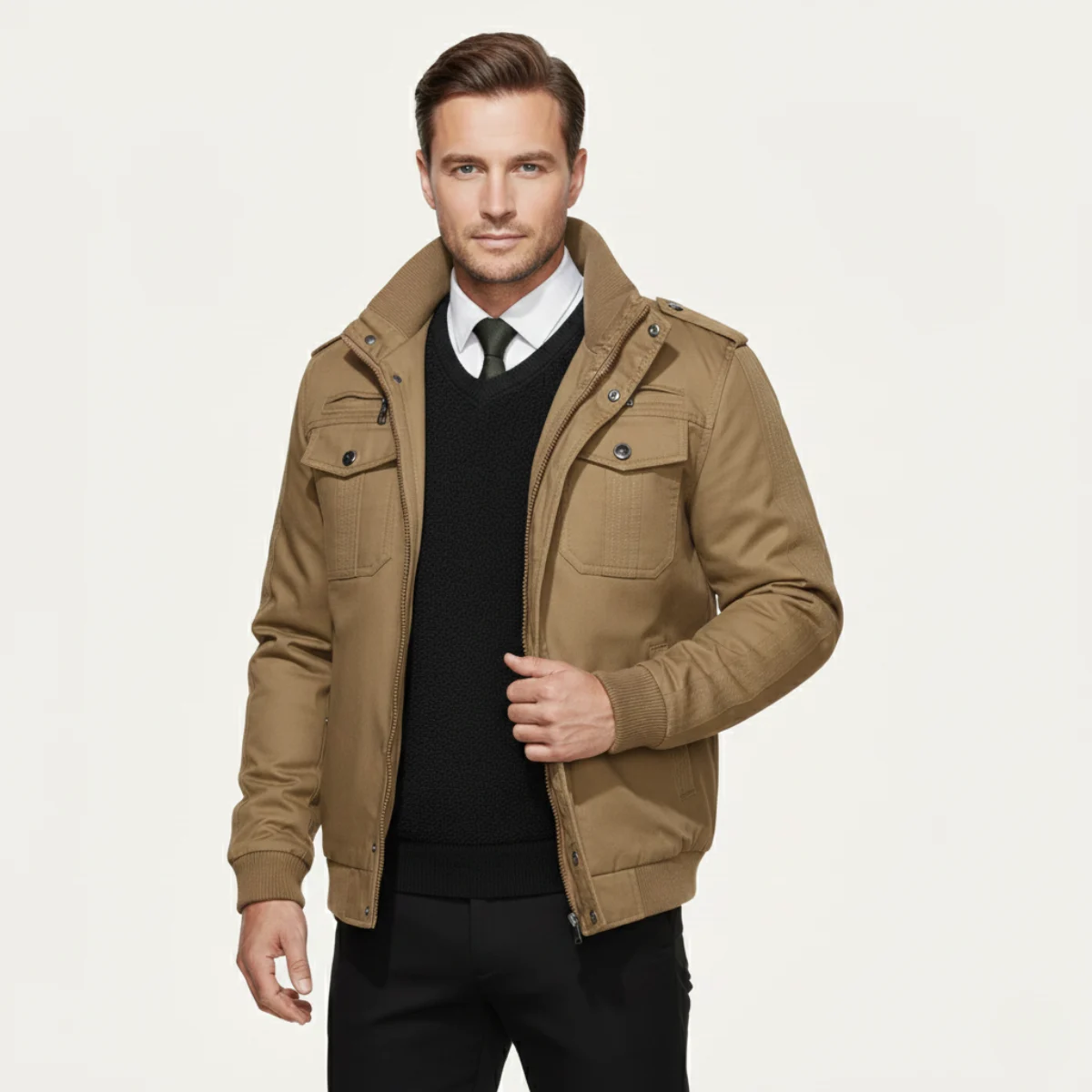 Aubert | Utility Pocket Fleece Jacket
