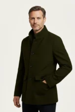 Zotique | Structured Wool Blend Overcoat