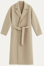 Didier | Wool Blend Belted Wrap Coat
