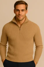 Magella | Ribbed Merino Quarter Zip