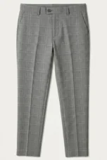 Chantal | Fine Check Slim Trousers