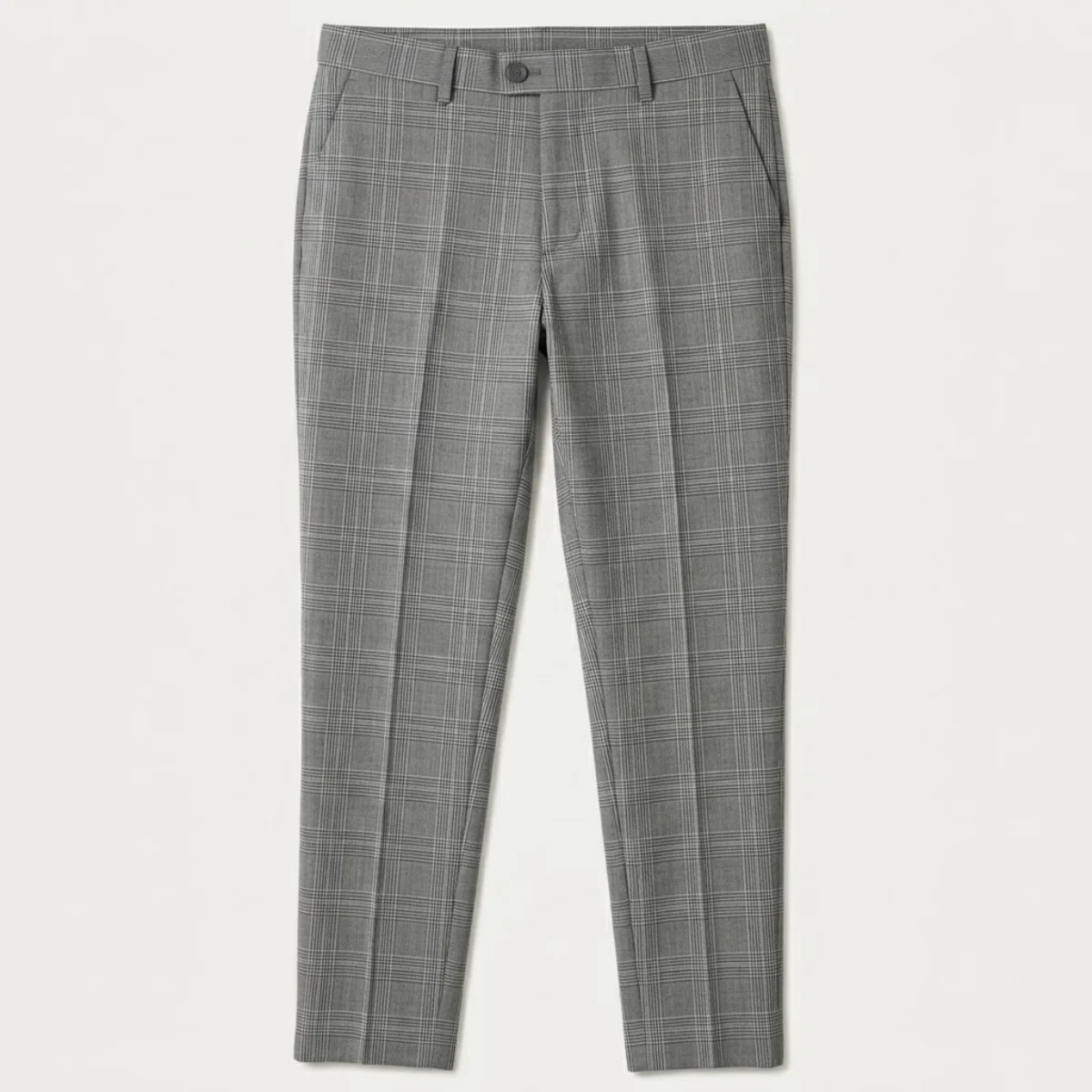 Chantal | Fine Check Slim Trousers