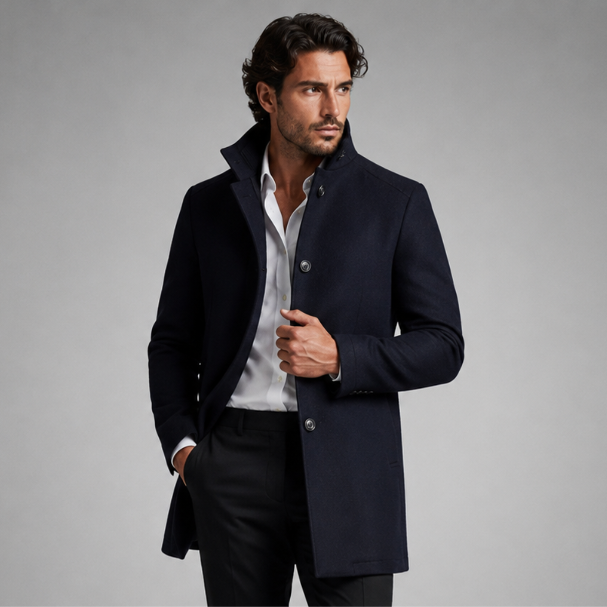 Wilfrid | Quilted Stand Collar Coat