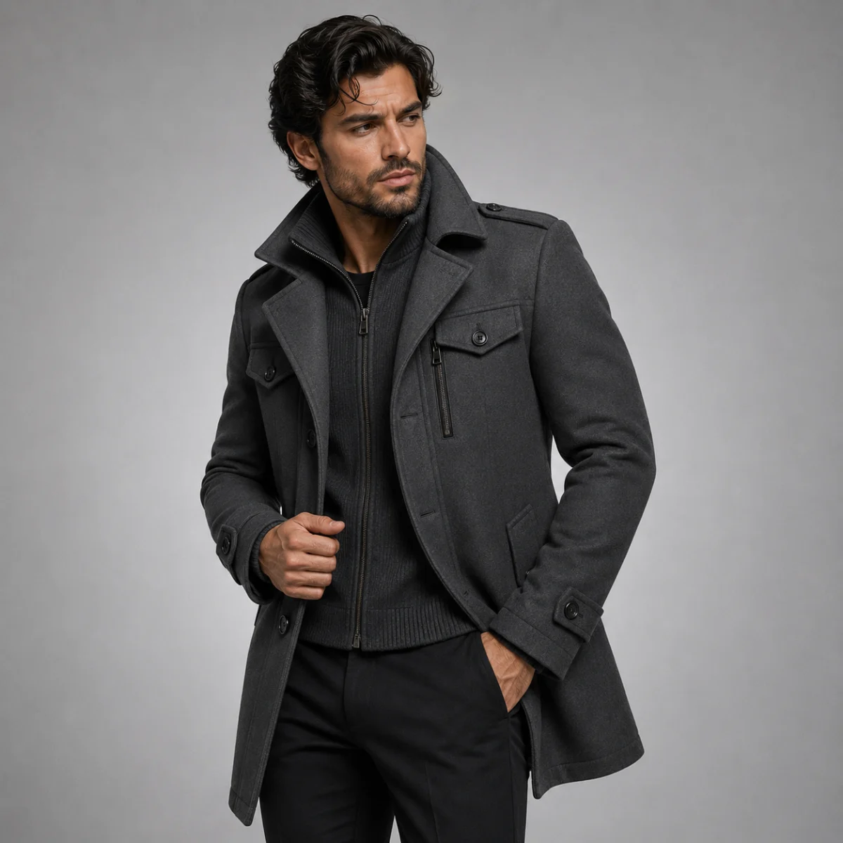 Colombe | Insulated Slim Wool-Blend Coat